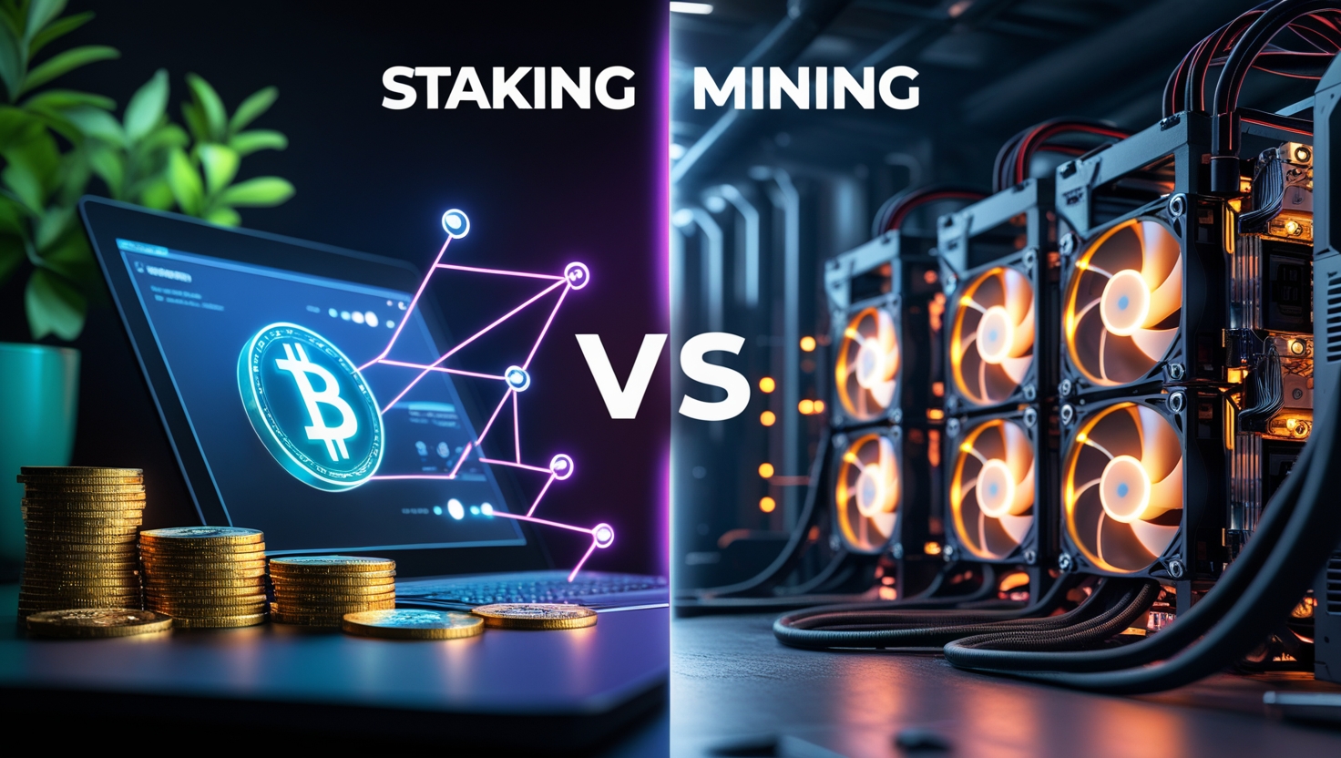 Staking vs Mining - Crypto Investment